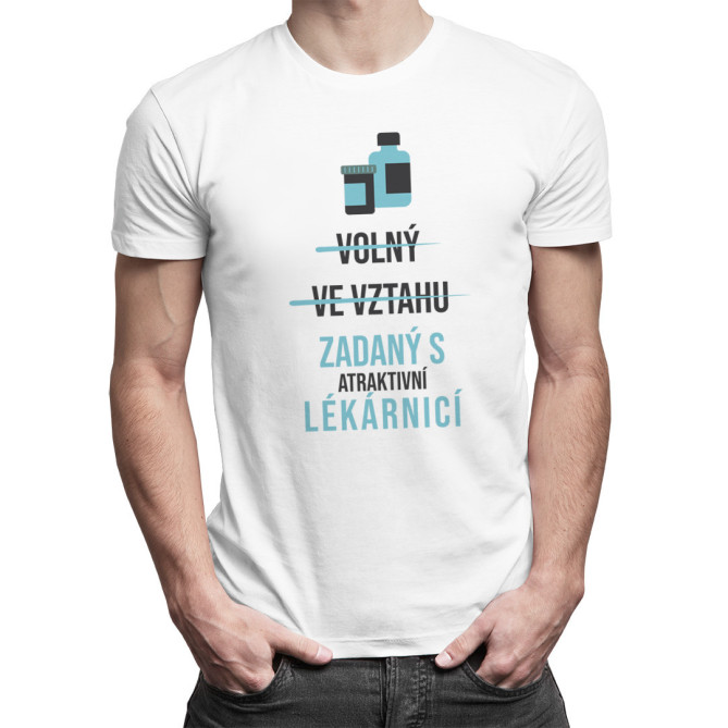 Tričko zadaný s atraktivní lékárnicí – vtipný dárek