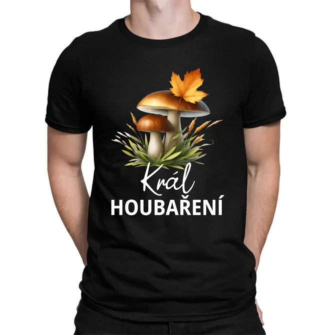 Král houbaření - pánské tričko s potiskem