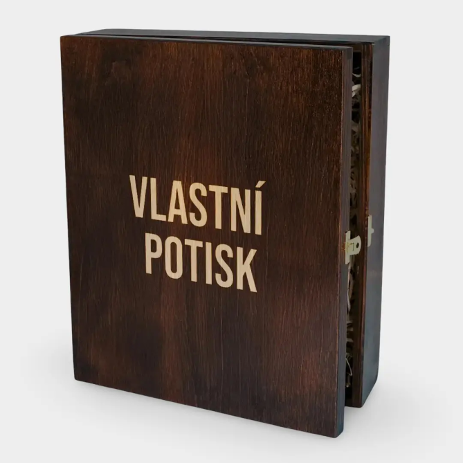 Krabice na víno s gravírovanými sklenicemi - produkt s vlastním potiskem